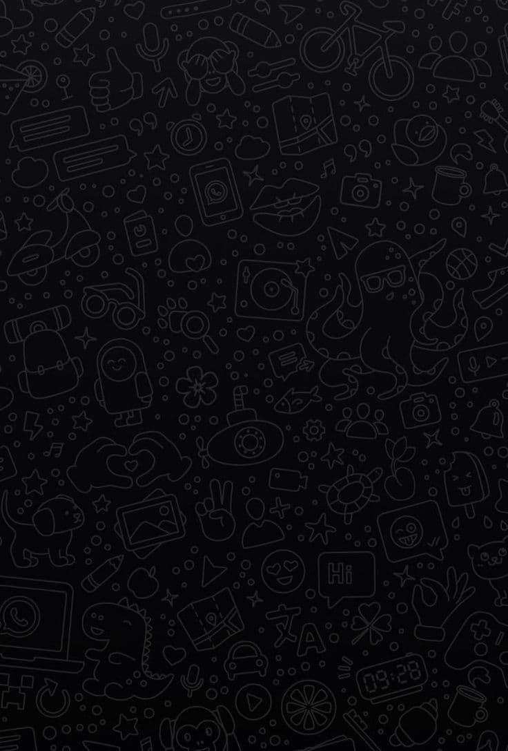 WhatsApp background dark mode